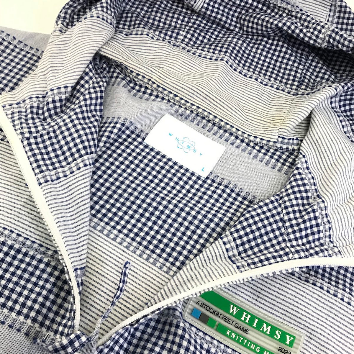 WHIMSY | ウィムジー PLAID YACHT PZRKA チェック ジップパーカー パーカー WMS-23SS-008 ブルー系 サイズ：L【倉吉店】