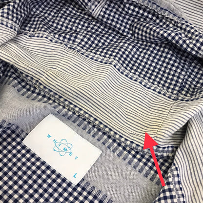 WHIMSY | ウィムジー PLAID YACHT PZRKA チェック ジップパーカー パーカー WMS-23SS-008 ブルー系 サイズ：L【倉吉店】