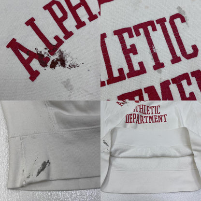 SANTEE ALPHA SIGMA ALPHA 90s スウェット ホワイト サイズ：XL【加古川店】