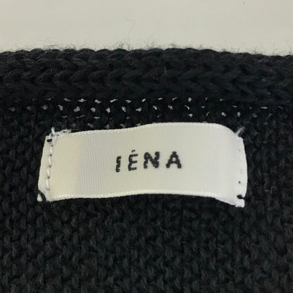 IENA | イエナ コットンギマポンチョプルオーバー ニット 24-080-900-7081-2-0 ブラック【倉吉店】
