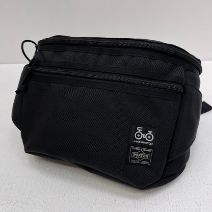 PORTER | ポーター x木梨サイクル 2way waist bag ボディバッグ colabo002 ブラック【加古川店】