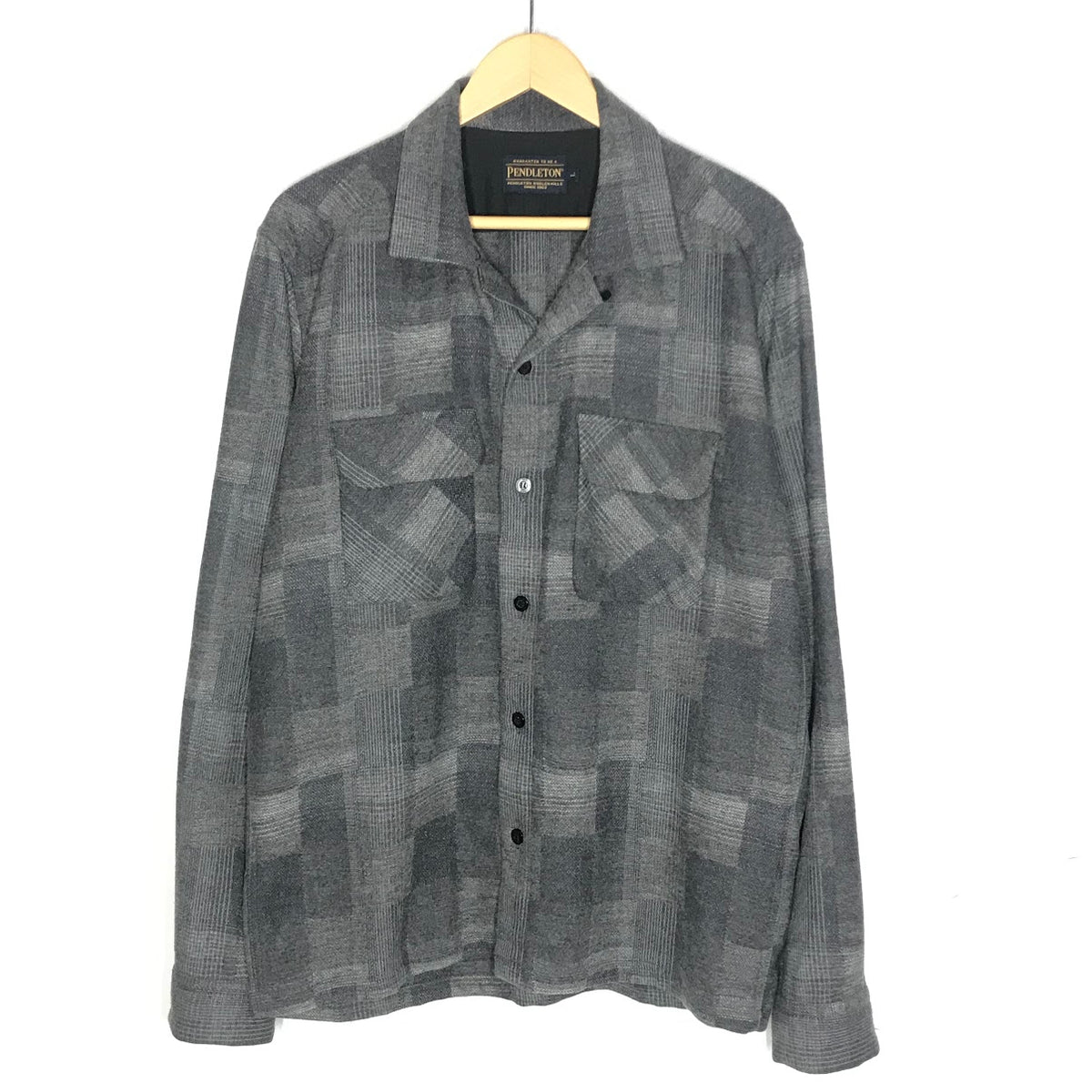 PENDLETON | ペンドルトン ウールシャツ チェック柄 長袖シャツ P18FM001 グレー サイズ：L【倉吉店】