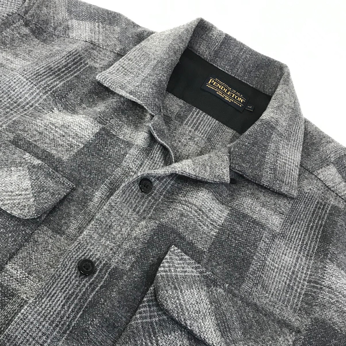 PENDLETON | ペンドルトン ウールシャツ チェック柄 長袖シャツ P18FM001 グレー サイズ：L【倉吉店】