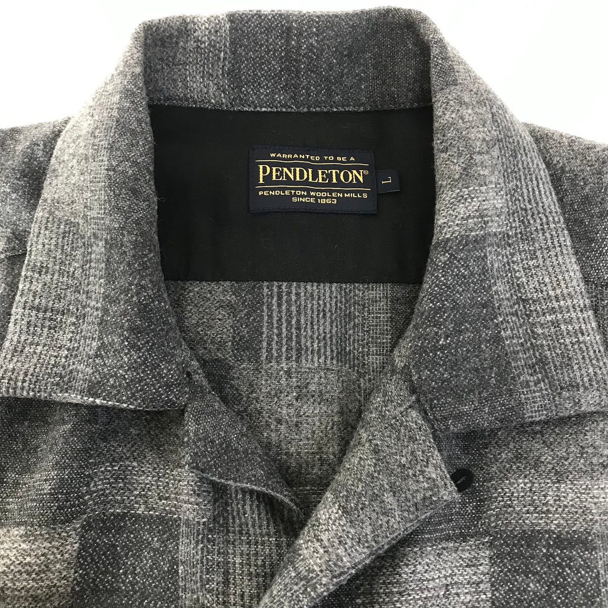 PENDLETON | ペンドルトン ウールシャツ チェック柄 長袖シャツ P18FM001 グレー サイズ：L【倉吉店】