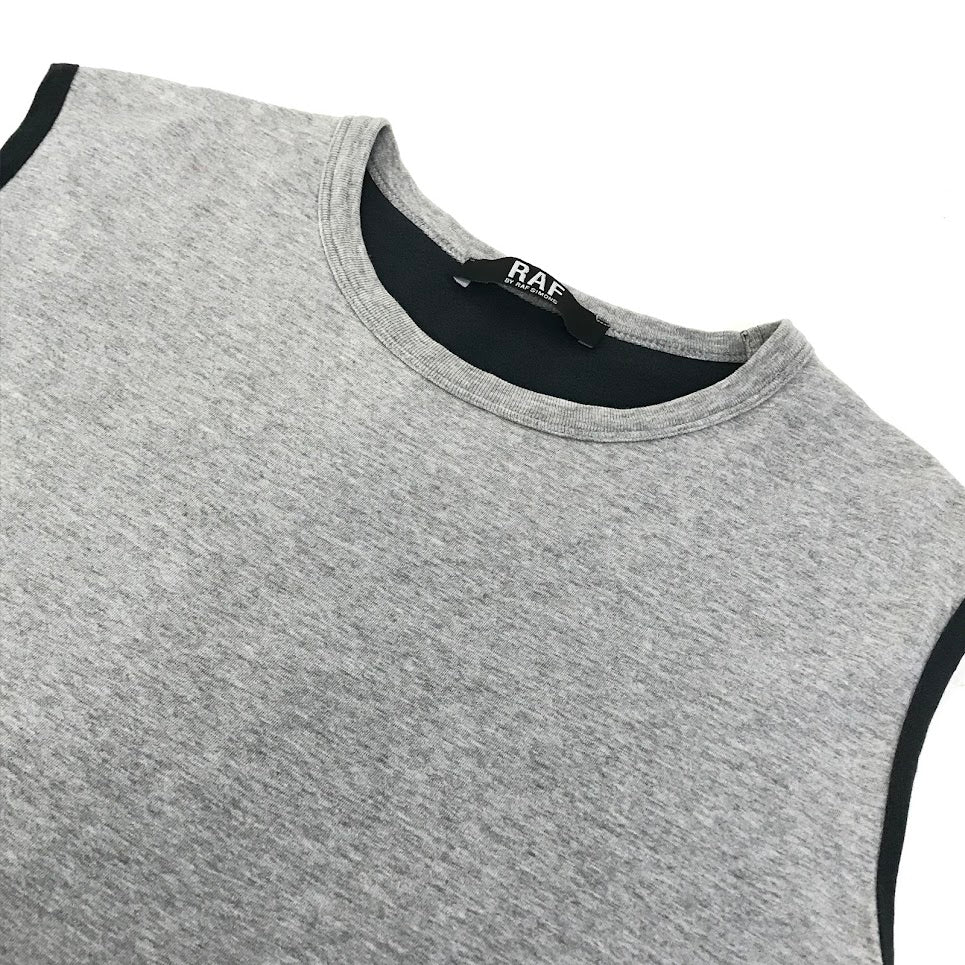 RAF BY RAF SIMONS | ラフバイラフシモンズ バックプリント ノースリーブ タンクトップ グレー サイズ：48【倉吉店】