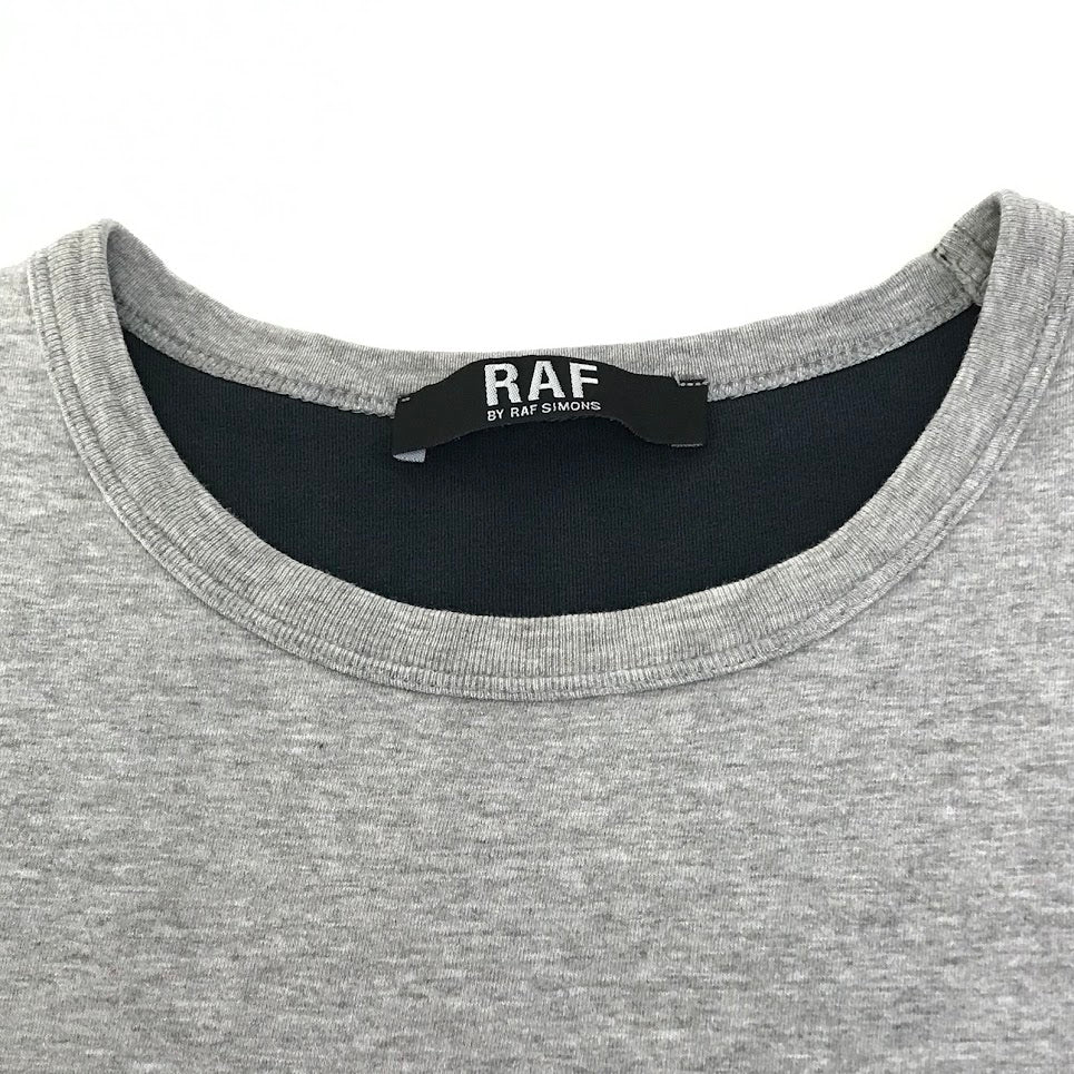 RAF BY RAF SIMONS | ラフバイラフシモンズ バックプリント ノースリーブ タンクトップ グレー サイズ：48【倉吉店】