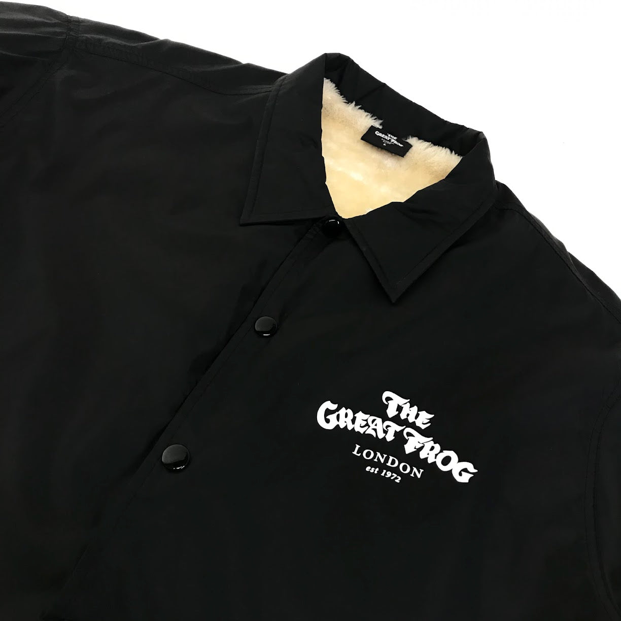 THE GREAT FROG｜グレートフロッグ 内ボアコーチジャケット ナイロンジャケット ブラック サイズ：L【倉吉店】