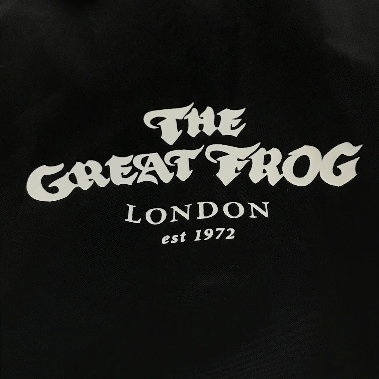 THE GREAT FROG｜グレートフロッグ 内ボアコーチジャケット ナイロンジャケット ブラック サイズ：L【倉吉店】