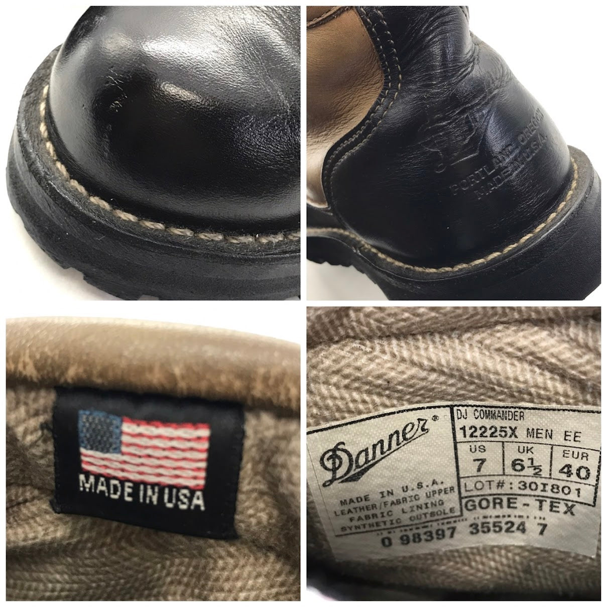 Danner | ダナー DJ COMMANDER DJコマンダー ブーツ 12225X ブラック×ベージュ 25cm【倉吉店】