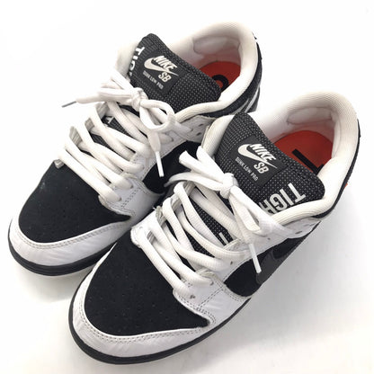 NIKE | ナイキ × TIGHTBOOTH(タイトブース) SB DUNK LOW PRO スニーカー FD2629-100 ホワイト/ブラック-セーフティーオレンジ 26.5cm【倉吉店】