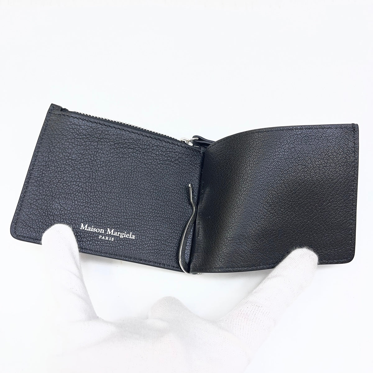 Maison Margiela | メゾンマルジェラ 4ｽﾃｯﾁ ﾏﾈｰｸﾘｯﾌﾟ付き二つ折り財布 マネークリップ SA1UI0004 ブラック【加古川店】