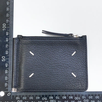 Maison Margiela | メゾンマルジェラ 4ｽﾃｯﾁ ﾏﾈｰｸﾘｯﾌﾟ付き二つ折り財布 マネークリップ SA1UI0004 ブラック【加古川店】