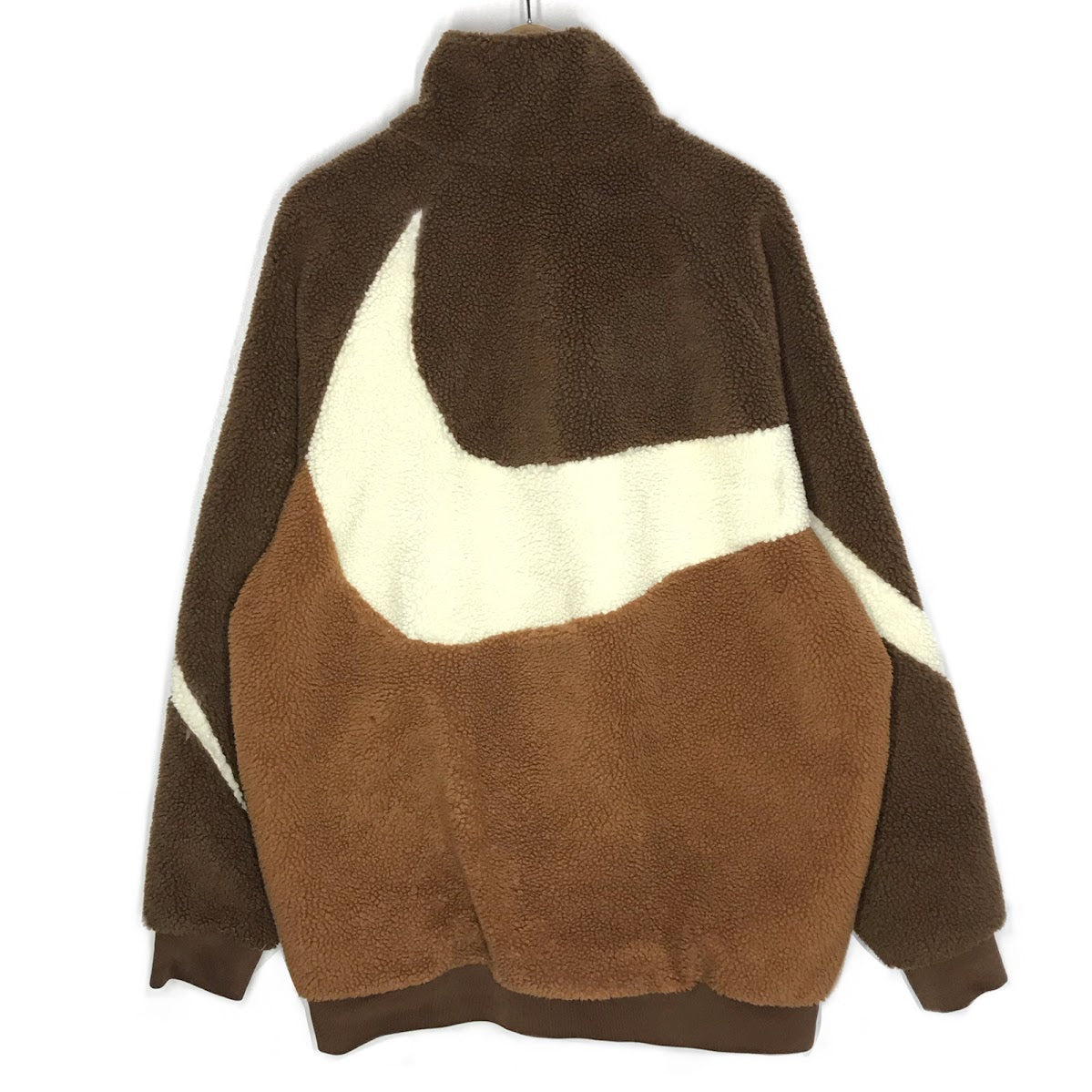 NIKE | ナイキ NSW SWOOSH FULL ZIP REVERSIBLE リバーシブルボアジャケット ブルゾン BQ-6546-259 ブラウン【倉吉店】