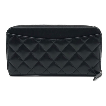 CHANEL | シャネル マトラッセ LONG WALLET ラウンドファスナー長財布 長財布 AP0242 ブラック【倉吉店】