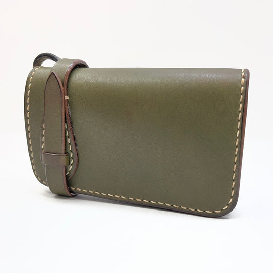 天神ワークス Middle Wallet 二つ折り財布 MW02 グリーン【加古川店】