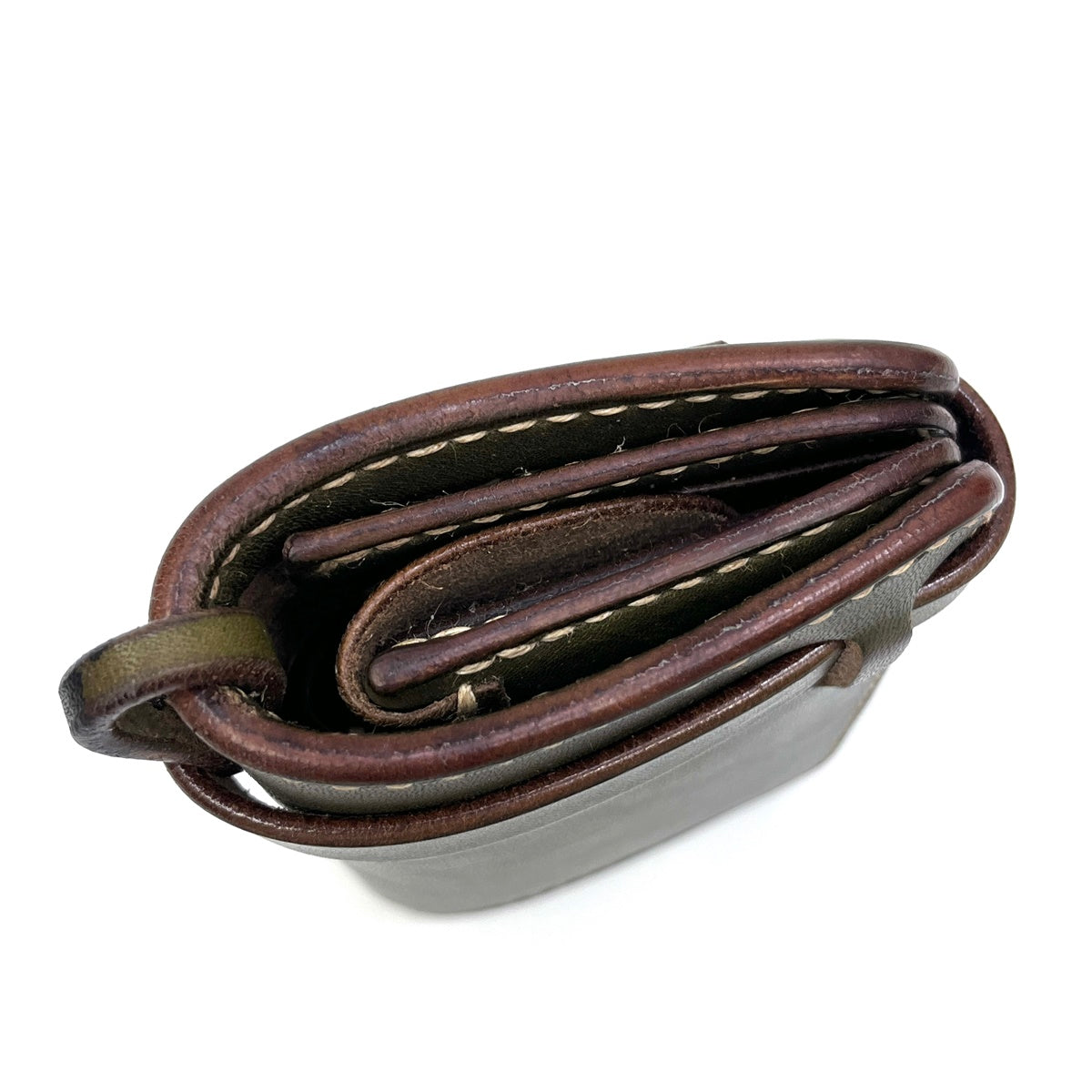 天神ワークス Middle Wallet 二つ折り財布 MW02 グリーン【加古川店】