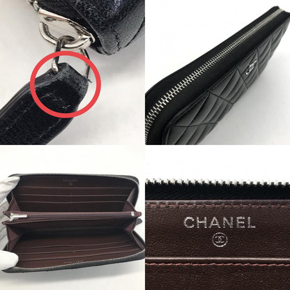 CHANEL | シャネル マトラッセ LONG WALLET ラウンドファスナー長財布 長財布 AP0242 ブラック【倉吉店】