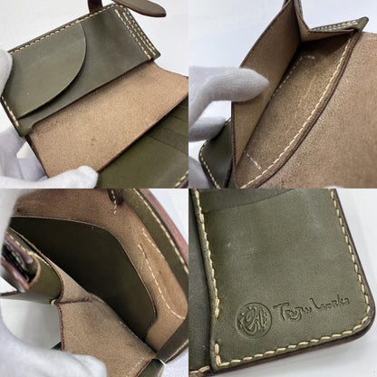天神ワークス Middle Wallet 二つ折り財布 MW02 グリーン【加古川店】