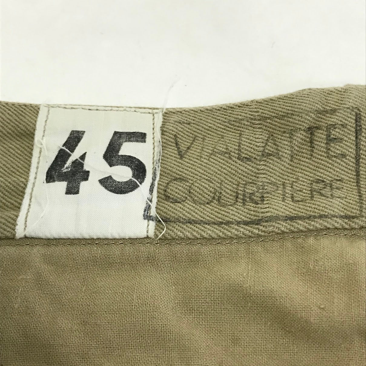 MILITARY衣料 | ミリタリーイリョウ VIALATTE COURPIERE M52 チノトラウザー パンツ ベージュ サイズ：45【倉吉店】
