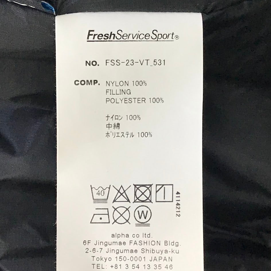 FreshService | フレッシュサービス PRIMALOFT VEST 中綿ベスト FSS-23-VT-531 ブラック サイズ：L【倉吉店】