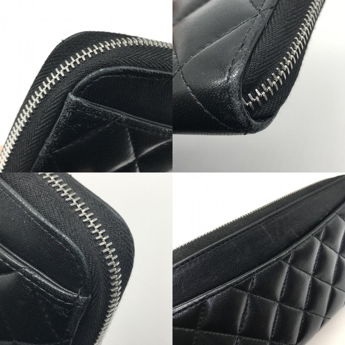 CHANEL | シャネル マトラッセ LONG WALLET ラウンドファスナー長財布 長財布 AP0242 ブラック【倉吉店】