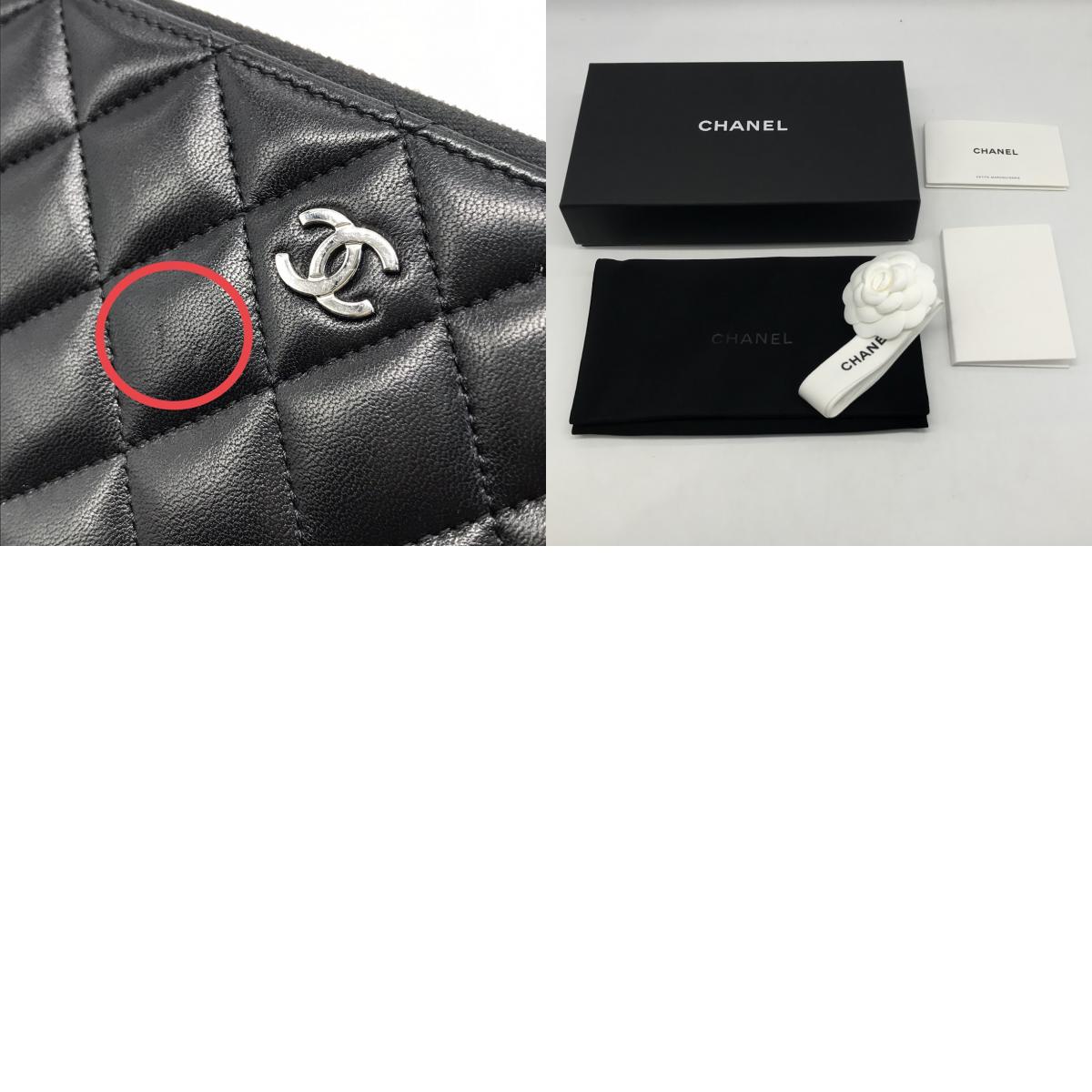 CHANEL | シャネル マトラッセ LONG WALLET ラウンドファスナー長財布 長財布 AP0242 ブラック【倉吉店】