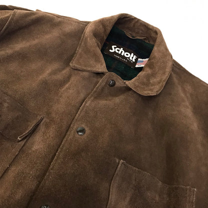 schott | ショット スウェードレザーカバージャケット その他アウター ブラウン サイズ：42【倉吉店】
