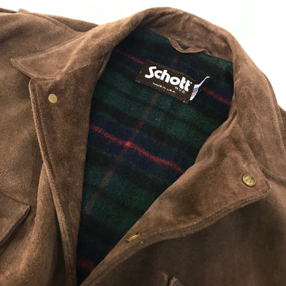 schott | ショット スウェードレザーカバージャケット その他アウター ブラウン サイズ：42【倉吉店】