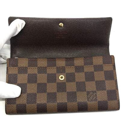 LOUIS VUITTON | ルイ・ヴィトン ダミエ ポシェット ポルト モネ クレディ 二つ折り長財布 長財布 N61725【倉吉店】