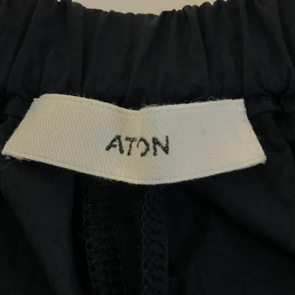 ATON | エイトン HAND DYED NYLON OVER PANTS ナイロンパンツ パンツ 7093415 ブラック サイズ：2【倉吉店】
