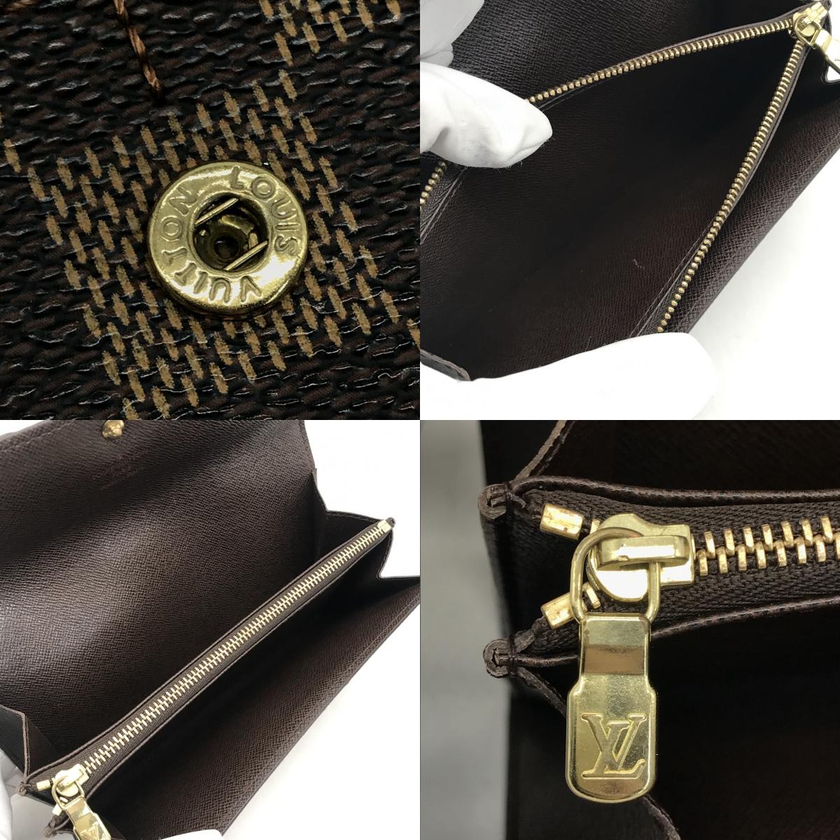 LOUIS VUITTON | ルイ・ヴィトン ダミエ ポシェット ポルト モネ クレディ 二つ折り長財布 長財布 N61725【倉吉店】
