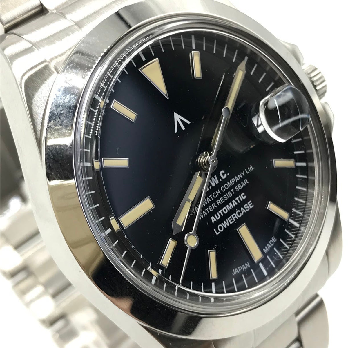 NAVAL WACTH｜ナバル ウォッチ N.W.C LOWERCASE アナログ自動巻き 腕時計 NH35-V080 ブラック【倉吉店】