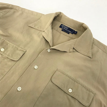 POLO RALPH LAUREN | ポロ・ラルフローレン 90s 開襟シャツ 長袖シャツ ベージュ サイズ：M【倉吉店】