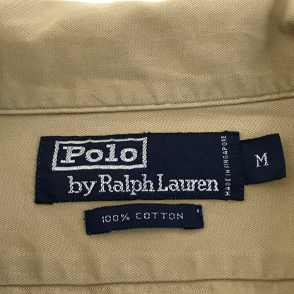 POLO RALPH LAUREN | ポロ・ラルフローレン 90s 開襟シャツ 長袖シャツ ベージュ サイズ：M【倉吉店】