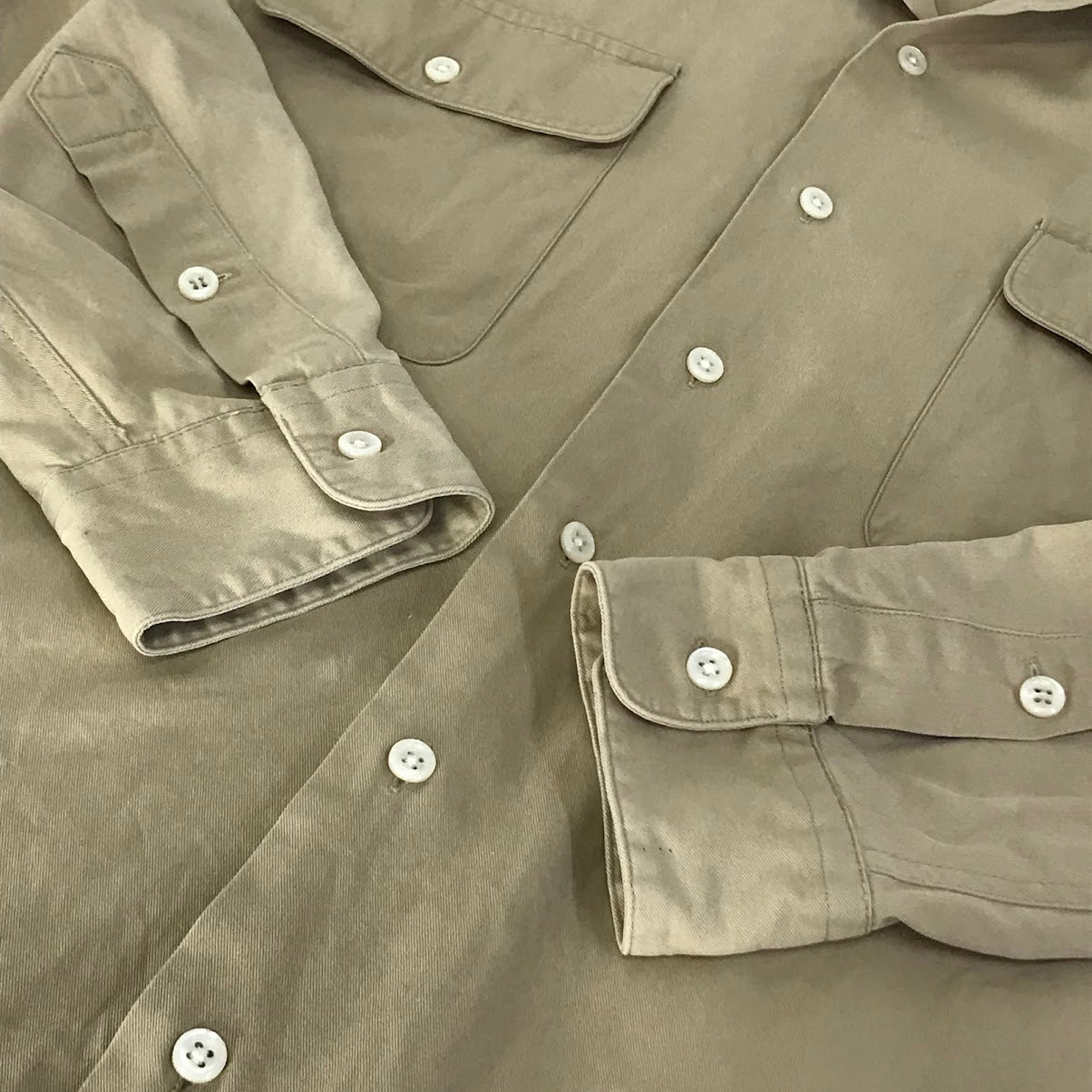 POLO RALPH LAUREN | ポロ・ラルフローレン 90s 開襟シャツ 長袖シャツ ベージュ サイズ：M【倉吉店】