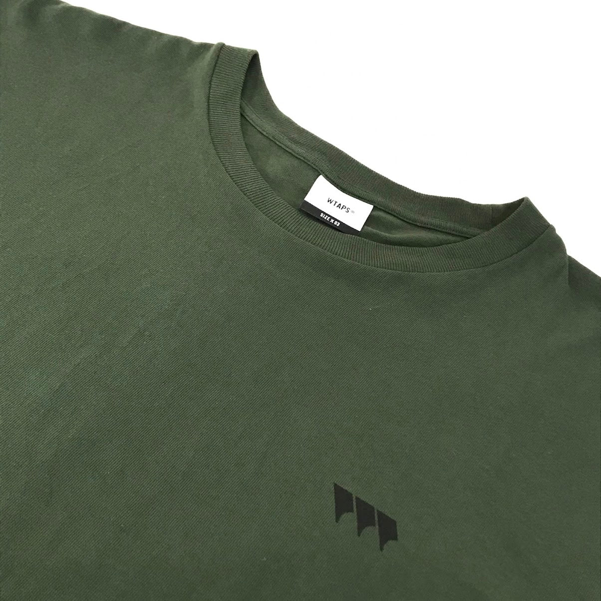 W)TAPS | ダブルタップス SS / COTTON 半袖Ｔシャツ 261ATDT-STM04S カーキグリーン サイズ：3【倉吉店】【代金引換不可・日時指定不可】【ポスト投函】