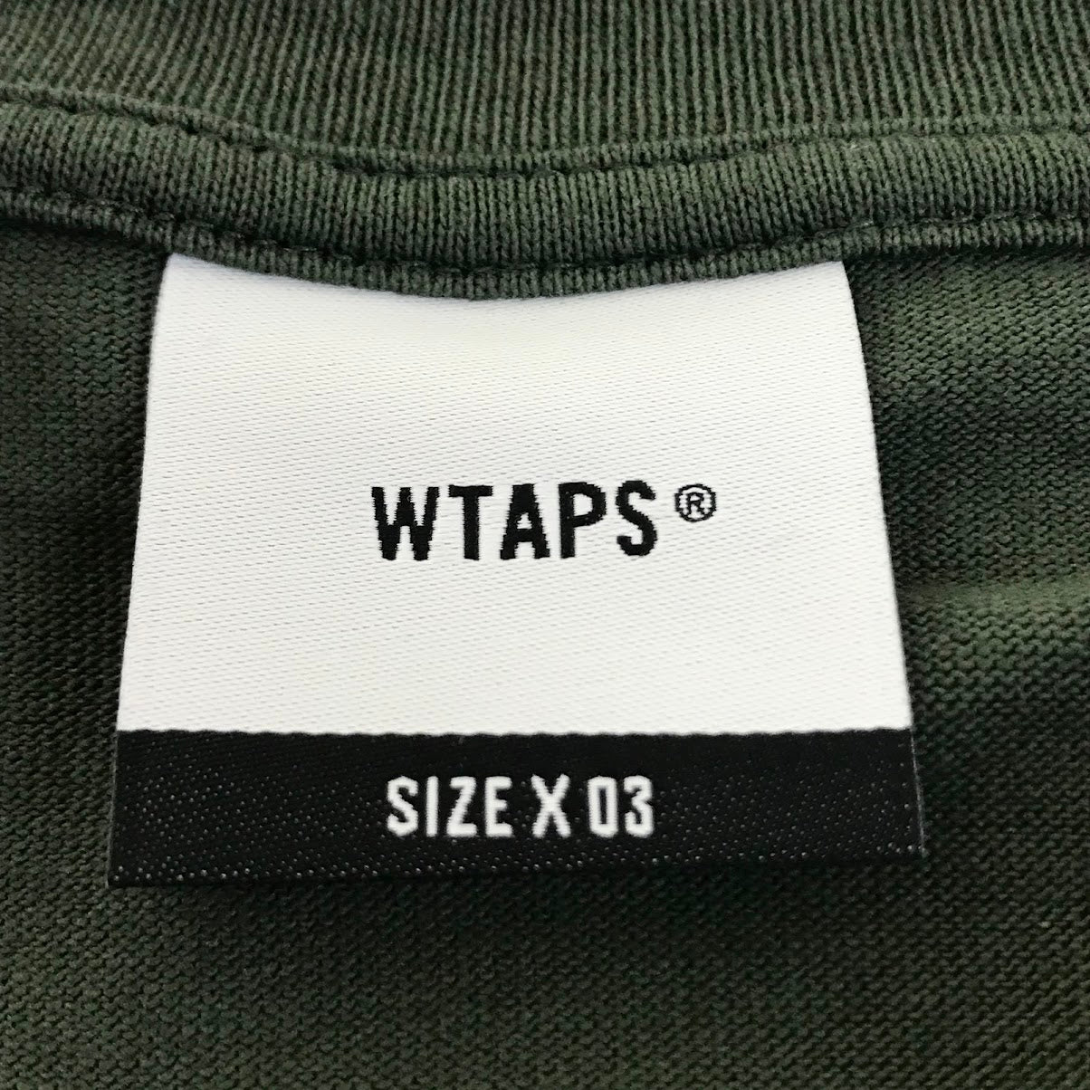W)TAPS | ダブルタップス SS / COTTON 半袖Ｔシャツ 261ATDT-STM04S カーキグリーン サイズ：3【倉吉店】【代金引換不可・日時指定不可】【ポスト投函】