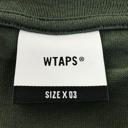 W)TAPS | ダブルタップス SS / COTTON 半袖Ｔシャツ 261ATDT-STM04S カーキグリーン サイズ：3【倉吉店】【代金引換不可・日時指定不可】【ポスト投函】