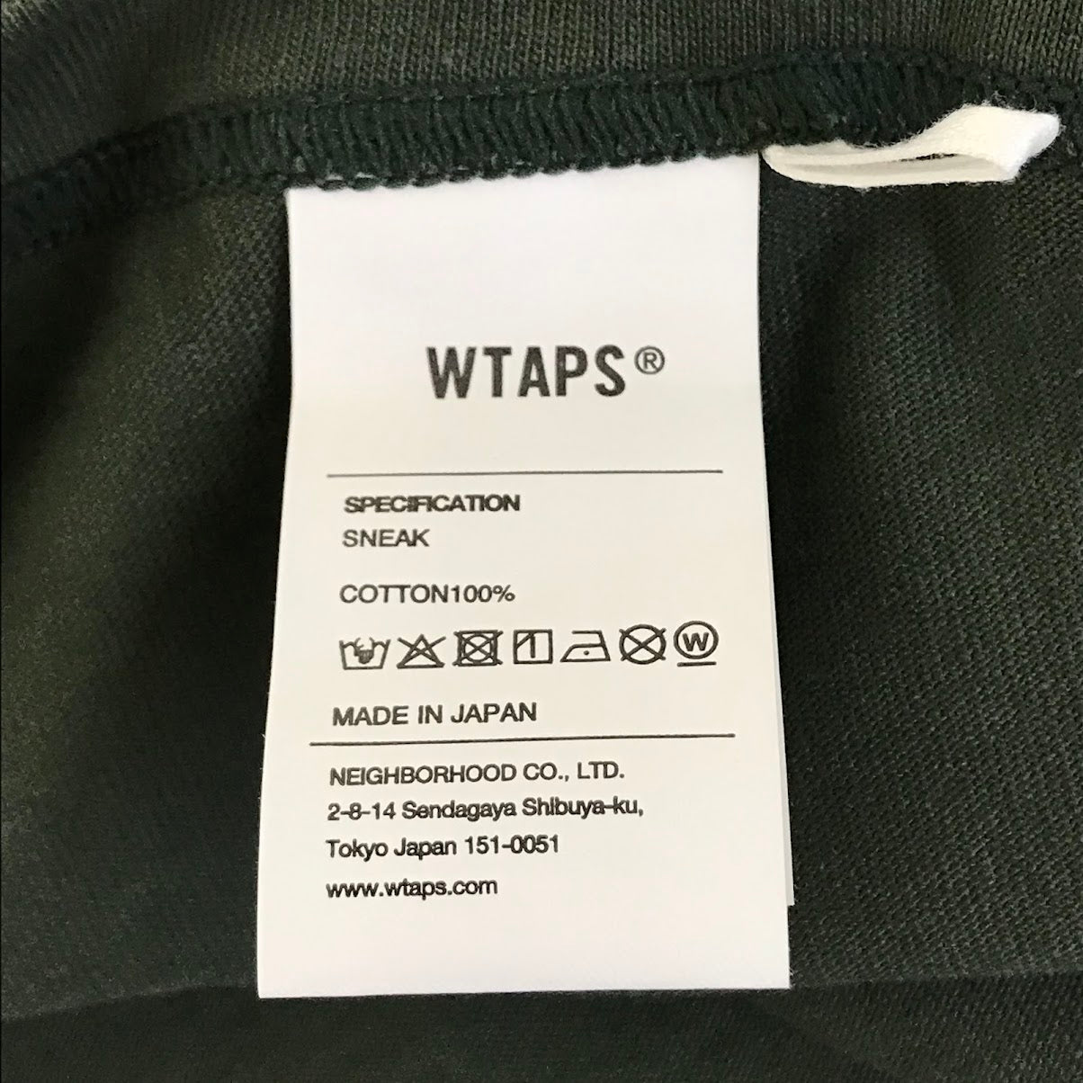 W)TAPS | ダブルタップス SS / COTTON 半袖Ｔシャツ 261ATDT-STM04S カーキグリーン サイズ：3【倉吉店】【代金引換不可・日時指定不可】【ポスト投函】