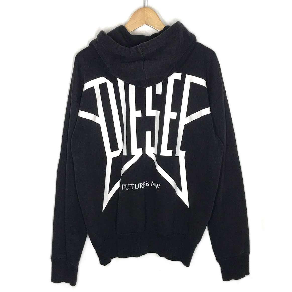 DIESEL | ディーゼル バックグラフィックプリント パーカー ブラック サイズ：S【倉吉店】