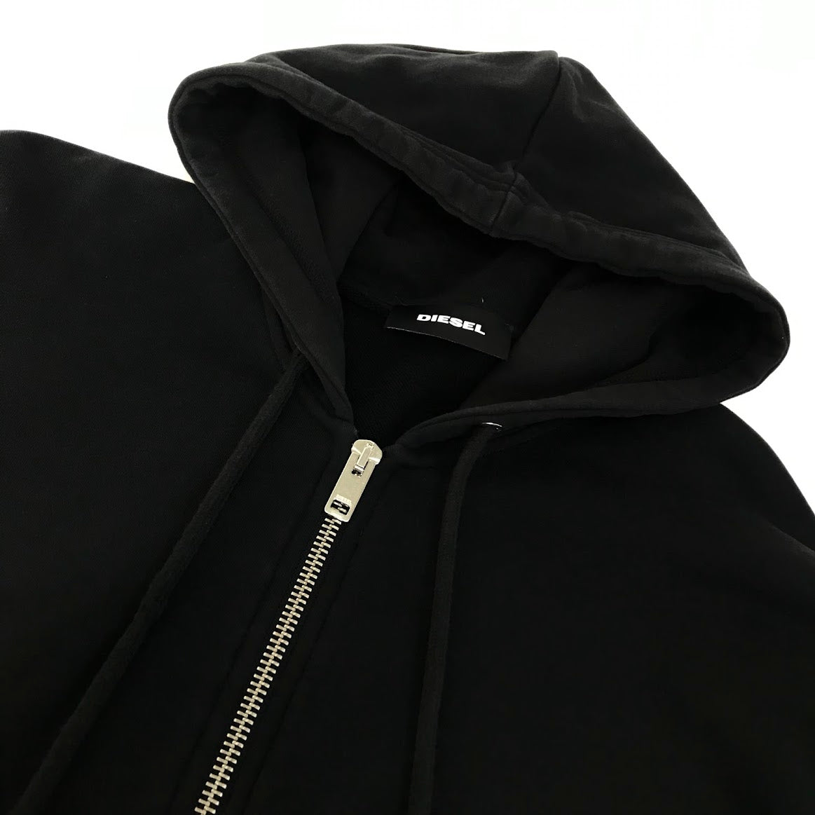 DIESEL | ディーゼル バックグラフィックプリント パーカー ブラック サイズ：S【倉吉店】