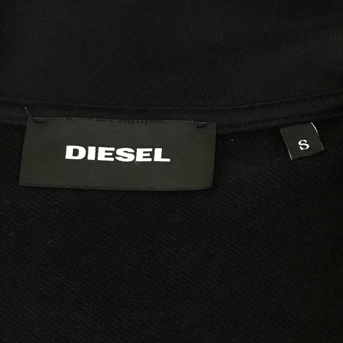 DIESEL | ディーゼル バックグラフィックプリント パーカー ブラック サイズ：S【倉吉店】