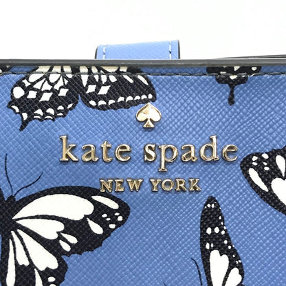 kate spade NEW YORK | ケイトスペードニューヨーク バタフライプリント 二つ折り財布 ブルー【倉吉店】