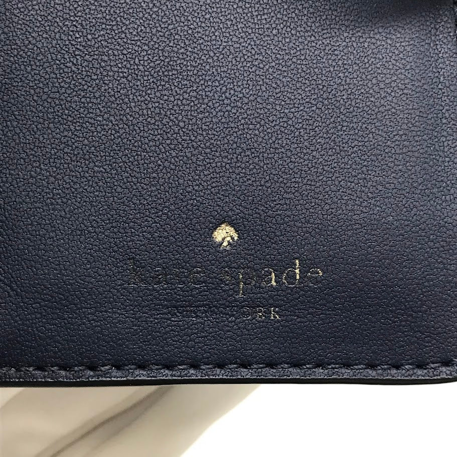 kate spade NEW YORK | ケイトスペードニューヨーク バタフライプリント 二つ折り財布 ブルー【倉吉店】