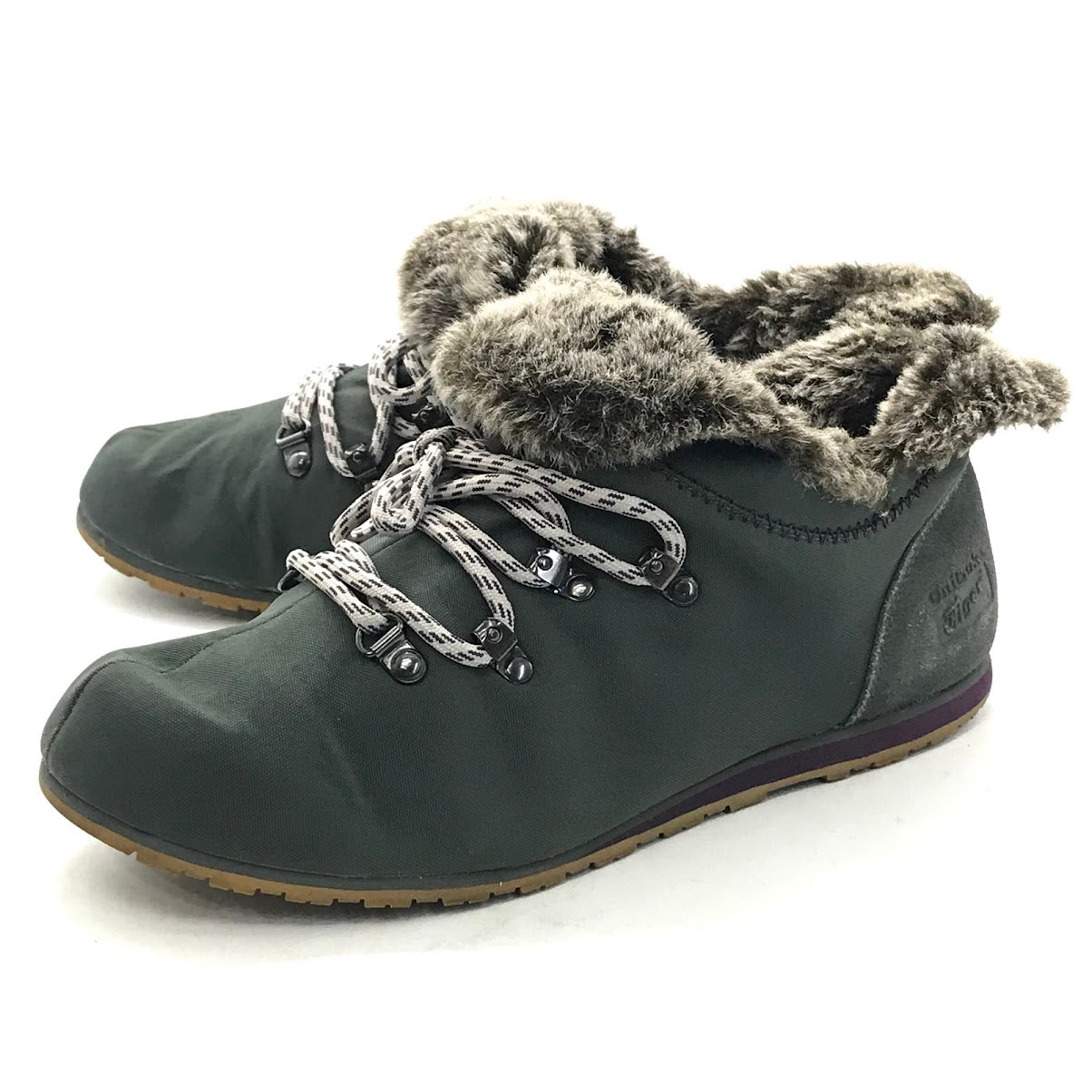 ONITSUKA TIGER | オニツカタイガー MONTE POKHARA フェイクファーブーツ スニーカー TH9B2N カーキグリーン 26.5cm【倉吉店】
