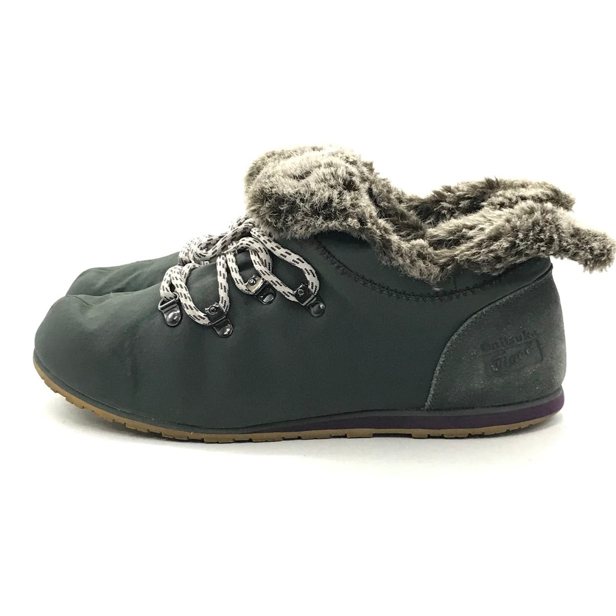 ONITSUKA TIGER | オニツカタイガー MONTE POKHARA フェイクファーブーツ スニーカー TH9B2N カーキグリーン 26.5cm【倉吉店】
