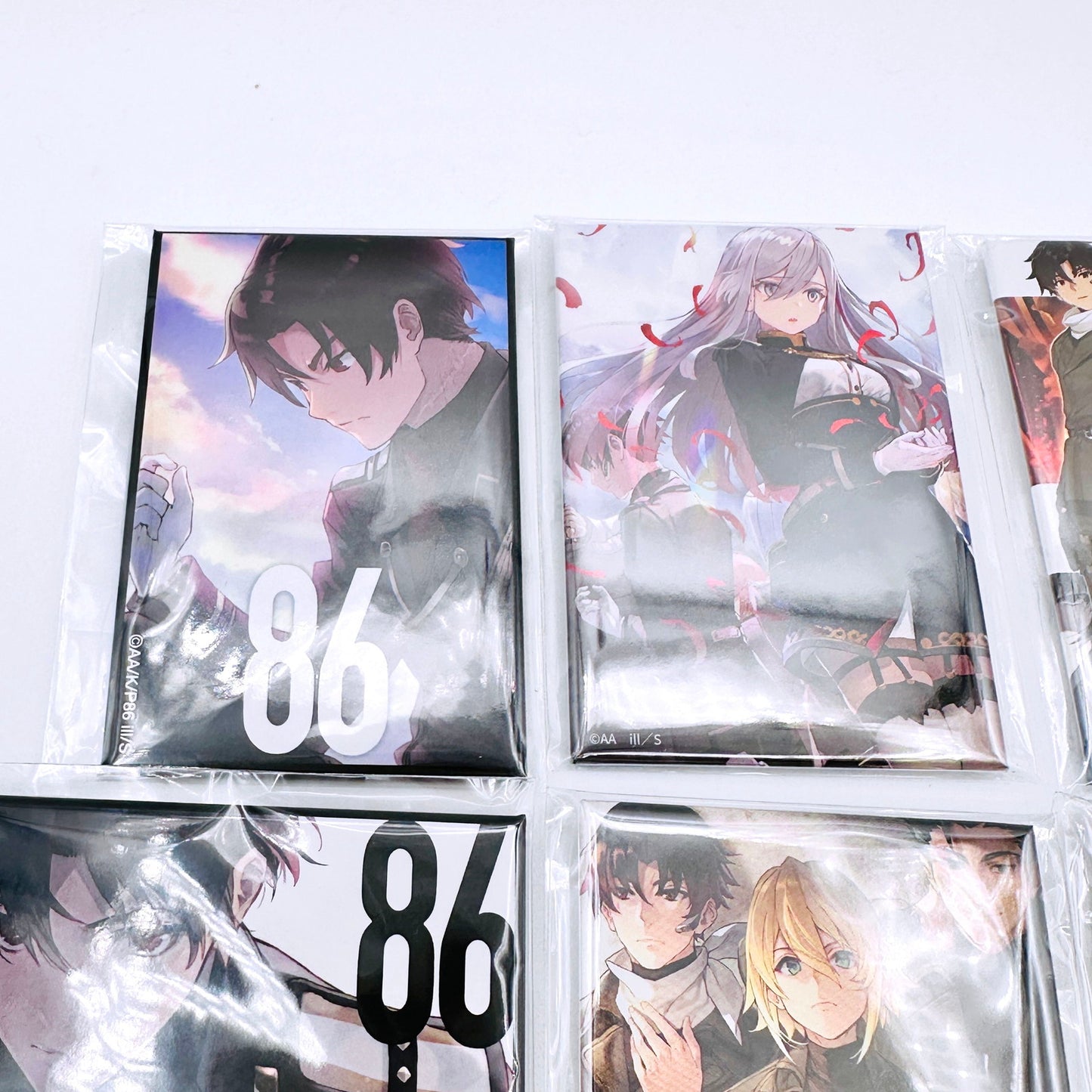 その他ホビー くじ引き堂 86-エイティシックス- オンラインくじ スクエア缶バッジ まとめ売り シンエイ・ノウゼン 4巻カバーイラストなど【倉吉店】【代金引換不可・日時指定不可】【ポスト投函】