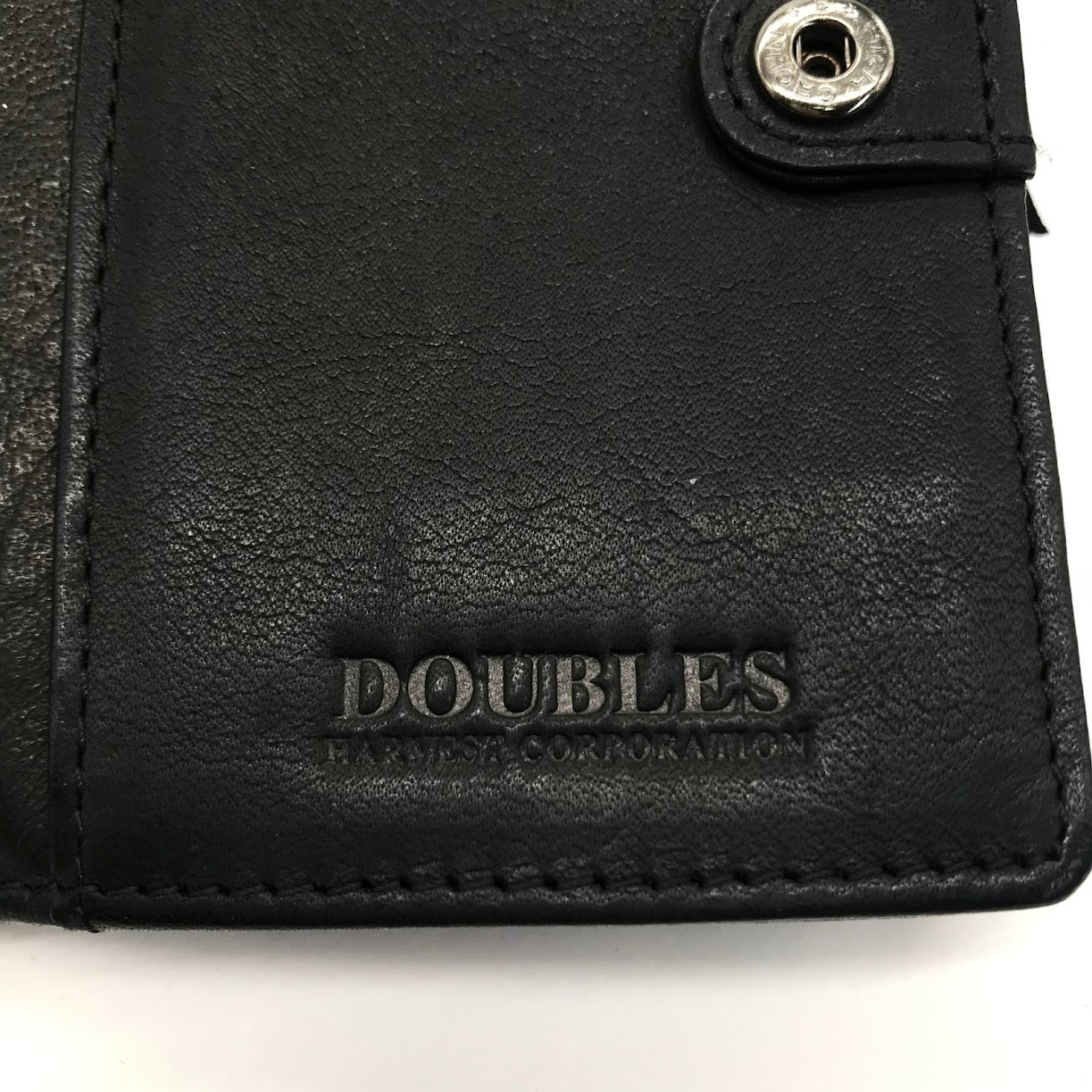 DOUBLES | ダブルス 二つ折り財布 ブラック【倉吉店】