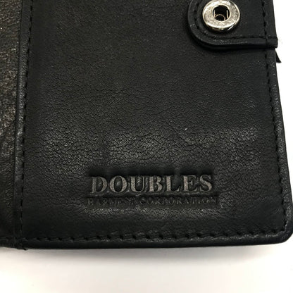 DOUBLES | ダブルス 二つ折り財布 ブラック【倉吉店】