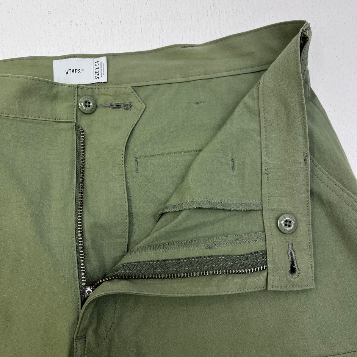 W)TAPS | ダブルタップス TROUSERS / NYCO. RIPSTOP カーゴパンツ 231WVDT-PTM09 カーキ サイズ：4【加古川店】